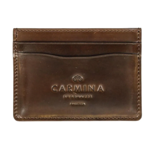 Carmina Card Holder Cordovan Armagnac