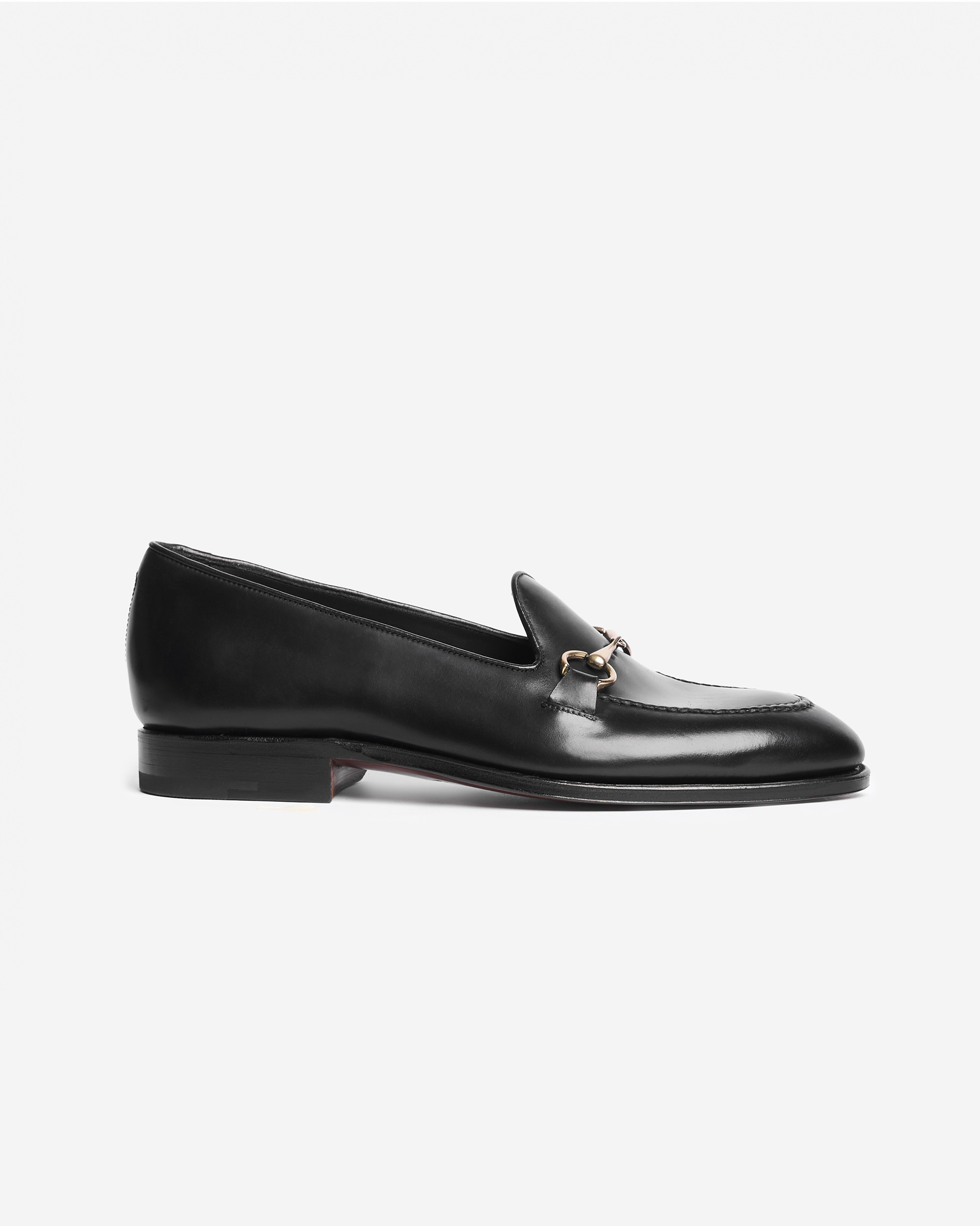 Carmina Unlined Horsebit Loafer 80643 Shell Cordovan Black - Image 2
