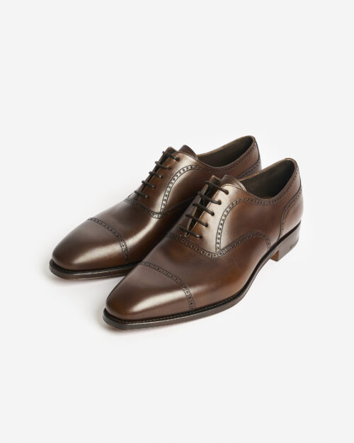 Carmina 80105 Quarter Brogue Oxford Brown Calf