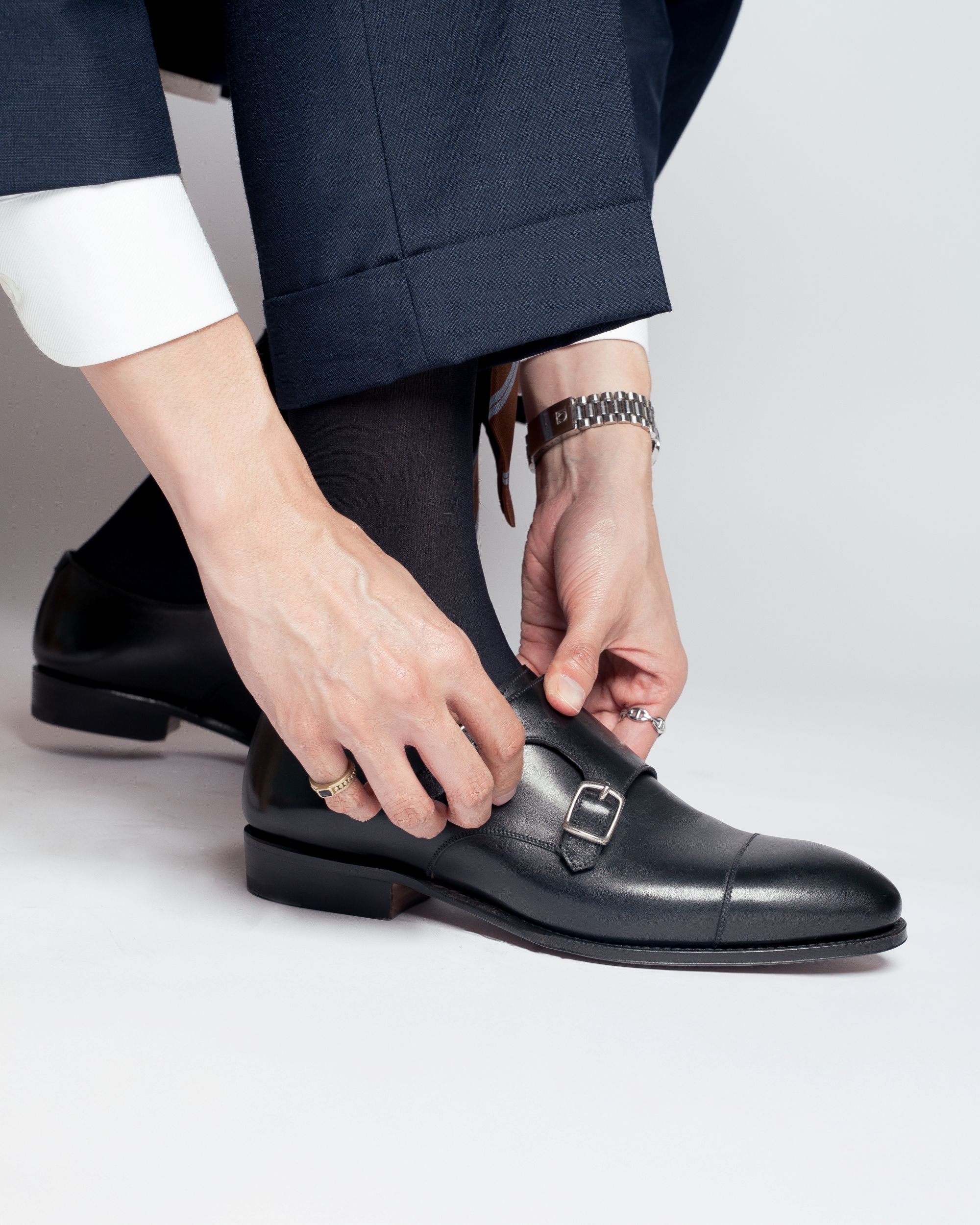 เจ้าบ่าวรัดสายคาด Carmina 80250 Double Monk Strap